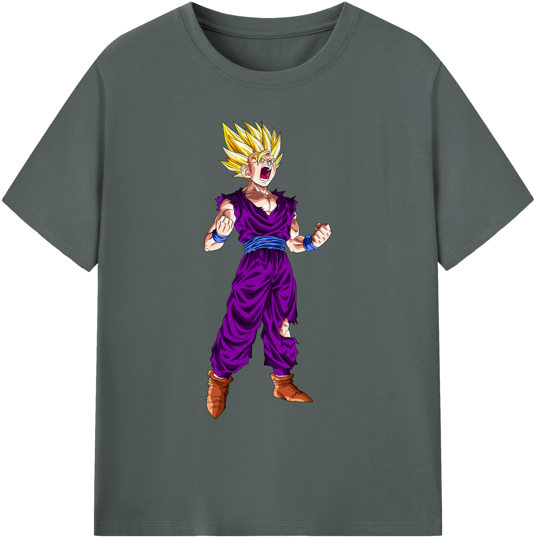 （画像用） ドラゴンボール 孫 悟飯（そんごはん）DRAGON BALL Son Gohan 綿100％ メンズ半袖Tシャツ｜肌触りやわらか＆通気性